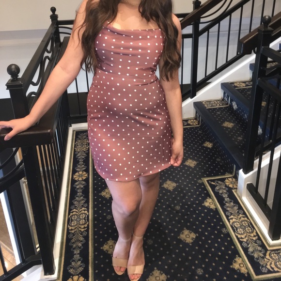 POLKA DOT DRESS - DYNAMITE - Picture 1 of 2